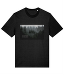 UNISEX 'MISTY PINES' T SHIRT