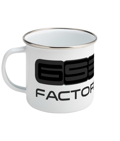 'Factory Racing' Enamel Mug